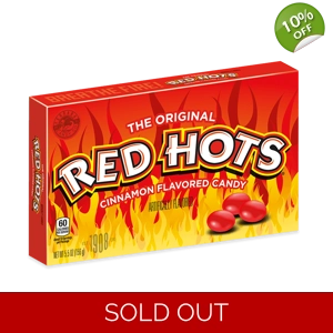 Red Hots Original Cinnamon Candy Sweets - Theatre Box - 5.5oz -156g